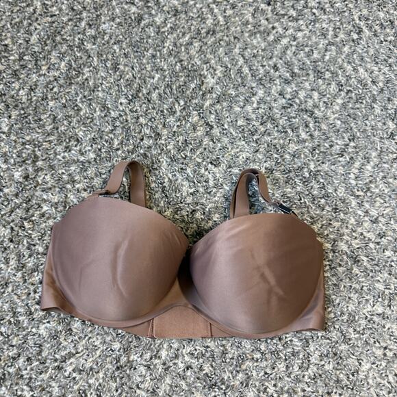 Victorias Secret Body By Victoria Lined Balconet Bra Chocolate Brown 34DD New - Picture 1 of 3